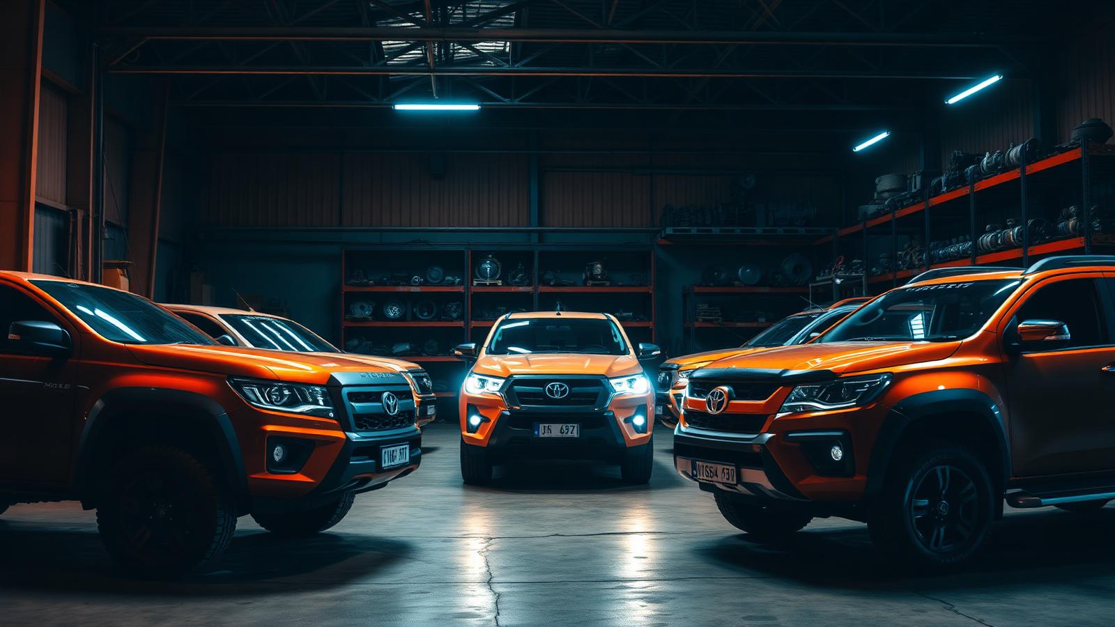 Caminhonetes diesel Hilux, Ranger e Amarok